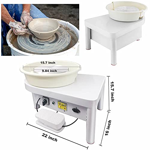 Narra Electric Potter's Wheel 25Cm 350W Ceramic Pottery Wheels Heavy Duty Pottery Forming Machine For Beginner Diy With Foot Pedal And Clay Tools At Home School Pottery Studios #TOP4