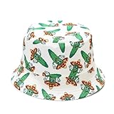 QAZWZG Sombrero de Pescador con Varios Patrones Vegetales, Sombrero, for el Sol, Fedora, for Hombre para Hombre(Mix Color D,L)