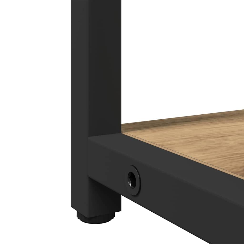 vidaXL Zestaw mebli łazienkowych 3 pcs Brązowy Materiał drewnopochodny, Nowoczesny zestaw mebli łazienkowych, szafka, umywalka, montowane na ścianie, stylowa organizacja w domu