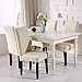 Fuloon 6 Pack Super Fit Stretch Removable Washable Short Dining Chair Protector Cover Seat Slipcover for Hotel, Dining Room, Ceremony, Banquet Wedding Party