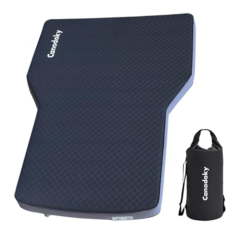 Upgraded Hybrid Foam & Air SUV Mattress with Rechargeable Built-in Pump Quick Inflation & Deflation 4 Ultra-Thick Comfortable Mattress for Car Camping & Road Trips Perfect for Mid & Large SUVs