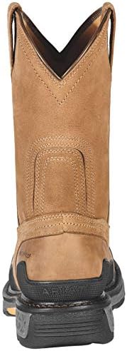 Ariat Mens OverDrive Pull-On Waterproof Composite Toe Work Boot Dusted Brown 13 Wide | Image 4