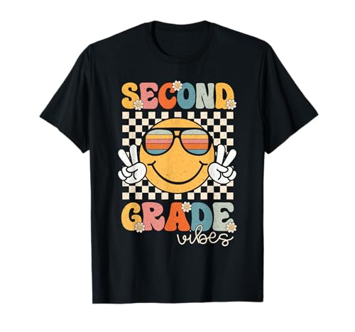 Second Grade Vibes Smile First Day of School 2nd Grade Team T-Shirt