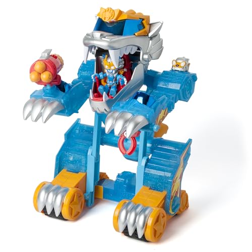 SUPERTHINGS Wild Tigerbot Kazoom – Robot Tigre transformable. El Robot se transforma en un vehículo. Incluye 1 Wild Kid y 1 Wild SuperThing exclusivos
