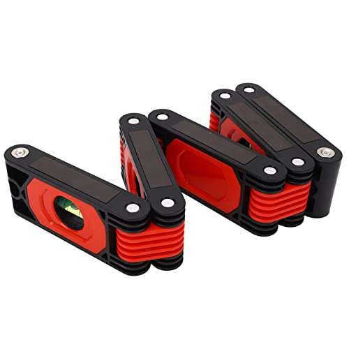 Règle de niveau à bulle pliable extensible pour aligner les angles difficiles