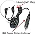 EDO Tech 11' Long Dc Vehicle Adapter Car Charger Power Cord for All Sylvania Insignia 7