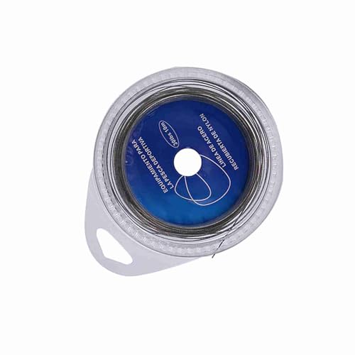 CHICIRIS Alambre Líder Trenzado Liso y Suave de 7 Hebras, Alambre de Acero de Pesca de 10m para Peces de Boca Grande, Pescadores Esenciales (30 Libras)