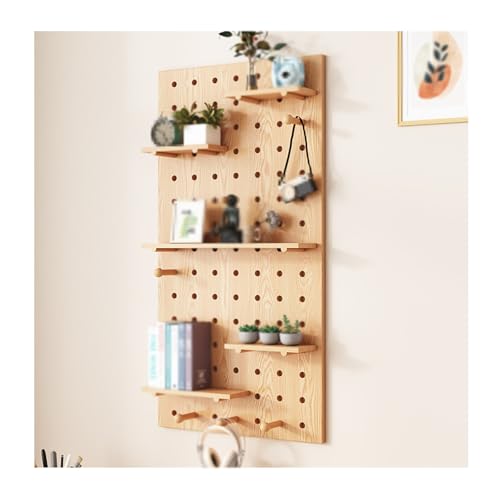 Genérico Estante de Pared para Garaje con Tablero Perforado, Almacenamiento de Brocas, Juego de Llaves, Soportes, Ganchos Largos, Organizador montado, centros de exhibición para el hogar, Tablero per