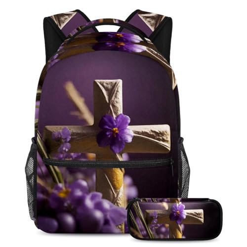 Sac à dos avec trousse ergonomique contre le désordre scolaire des filles et garçons