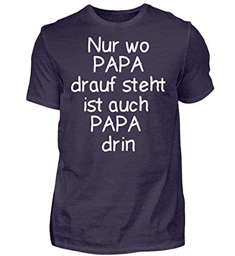T-Shirt Haut de Gamme Papa Violet XXXL Cadeau Idéal pour la Fête des Pères