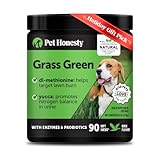 Grass Green Dog Chews - Urine Neutralizer for Lawn, Dog Pee Grass Helps Yard Stay Green Addressing Burn Spots with Probiotics & Enzymes (Duck)