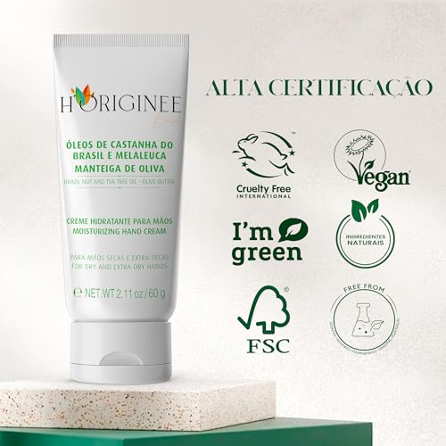 H’ORIGINÉE - Creme para as Mãos - O Poder Antioxidante Nutritivo da Amazônia, Suaviza as Mãos - Rico