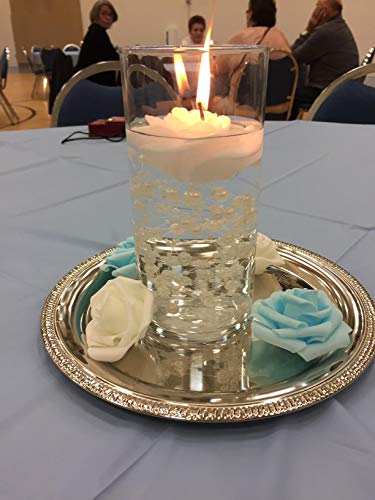 Lightingsky 3 X 1.6 X 3 Inches 100Pcs Diy Real Touch 3D Artificial Foam Rose Head Without Stem For Wedding Party Home Decoration (100Pcs, Sky) #TOP5