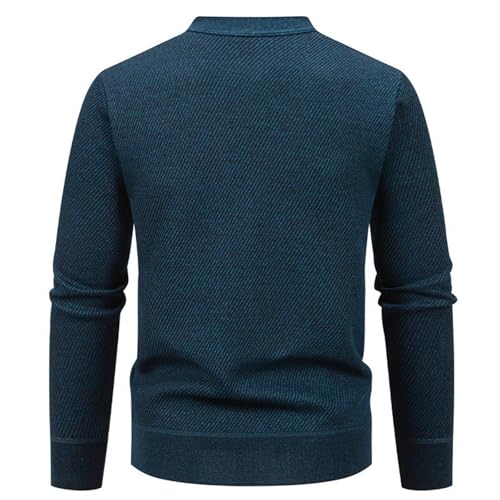 Mens Crochet Knit Basic Coats for Man Long Sleeve Boat Vneck Neck Sweater Winter Fall Outfits 2025 Fashion Y2K4