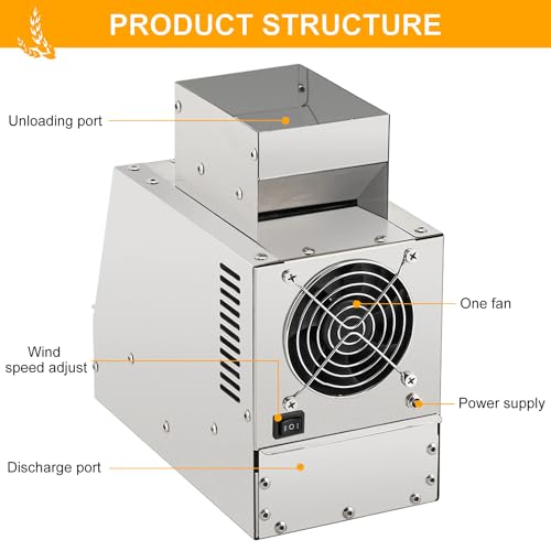 Machine électrique de criblage de grains 30-40kg/h pour élevage - 6