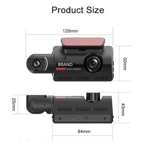 Camera Veicular Interna e Frontal + 32GB C/Display Filmadora Automotiva Dashcam D26 Full HD Carro Se