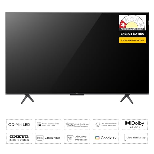 Image of TCL 189 cm (75 inches) 4K UHD Smart QD-Mini LED Google TV 75C72K