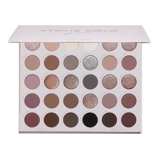 ColourPop Stone Cold Fox Eyeshadow Palette - 30 Pan Cool Tone Eye Makeup Palette with Matte & Metallic Finishes - High-Pigment Eye Makeup with a Long-Wearing Formula (1.16 oz)