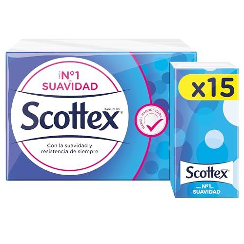 Scottex Pañuelos de Papel 15 paquetes