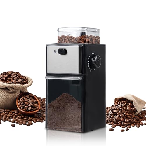HousesAid Electric Burr Coffee Grinder
