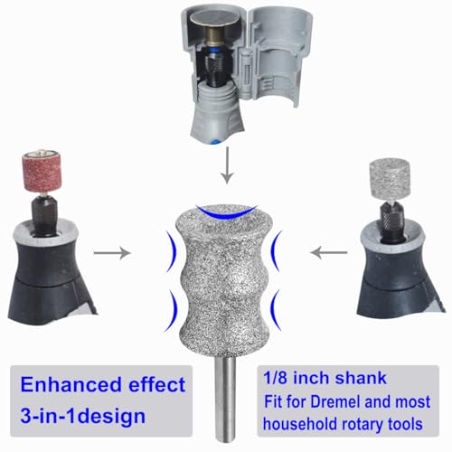 Image of Dog Nail Trimmer Bits for Dremel - Dog Nail Grinder Attachment - Perfect for Anxious Dogs - Gentle with Precise Control