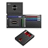 Wallet for Men Slim RFID Blocking Leather Credit Card Holder Wallet for 14 Cards, Bifold Minimalist Thin Wallet with 2 ID Windows & Cash Slot, Front Pockt Carteras Para Hombres, Birthday Gifts for Men