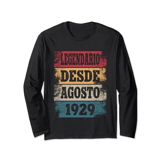Legendario Desde Agosto 1929 - Cumpleaños 95 Años Manga Larga