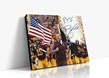 Minnesota Autograph Canvas - P.J. Fleck - Row the Boat Charge - 20" x 24" Canvas