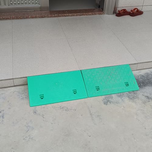 Tapete de PVC grueso y resistente al desgaste, tapete para umbral, antideslizante y absorbente de impactos, verde (50 x 27 x 13 cm) miniatura 3