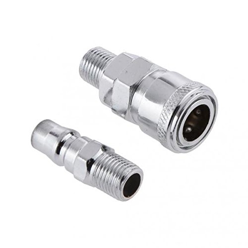 The Style Sutra 2Pair 1/4" Air Line Hose Compressor Fitting Connector Quick Release 13mm Thread|Motors | Automotive Tools & Supplies | Air Compressors|1X Pair Quick Air Hose Connector-picture-13