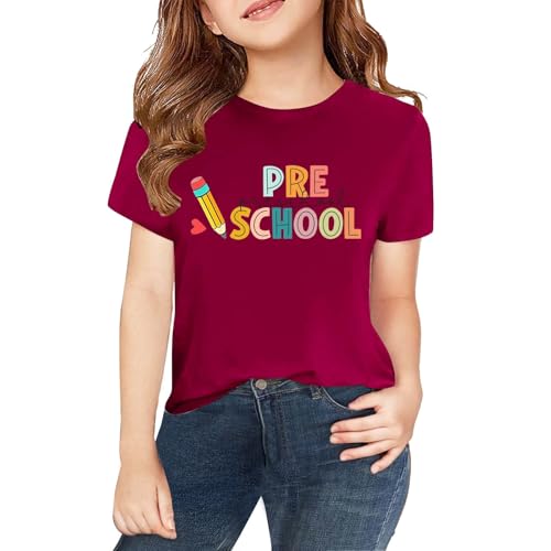 Back to School Shirt for Teen 2025 Kids Preschool 1st/2nd/3rd/4th/5th/6th Grade Tshirt Girls Boys Summer Cute Graphic Tee Top