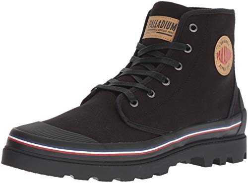 Palladium Men's Pampa PANAM, Black/Chili Pepper/tb, 9H M US
