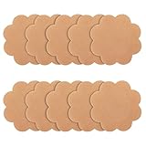 Sibba Cache-tétons beiges - Pétales de poitrine autocollants - Ruban adhésif en silicone respirant - Lingerie - Accessoires pour robe de mariée - Pour femme et fille, beige, taille unique