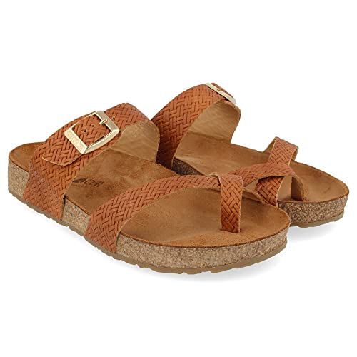 Image of HAFLINGER unisex-adult Summer Genuine Leather Comfort Anatomic Footbeds Straps Juno Sandals