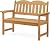 Outdoor Garden Bench,2-Person Poly Lumber Patio Bench, Slatted Patio Loveseat,All-Weather Outdoor Bench that Never Rot and Fade, Suit for Garden, Porch and Park