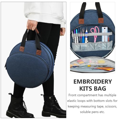 Bolsa de bordado Oxford CANIGHT de gran capacidad con compartimentos para viaje 3