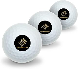 Ohio Dominican University Primary Logo Novelty Golf Balls 3 Pack