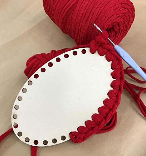 Base In Legno Per Cesti Fai Da Te - Fondo Cestino Naturale Per Uncinetto E Tessitura | Decorazione Artigianale