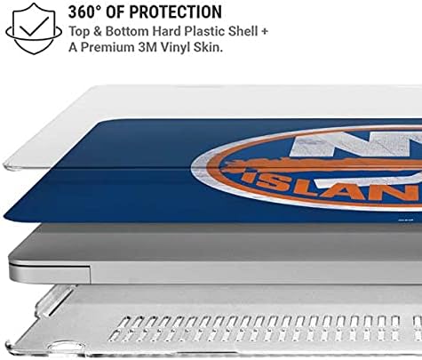 Skinit Case + Skin Compatible with MacBook Pro 15in (2016-19) - Officially Licensed NHL New York Islanders Distressed Design