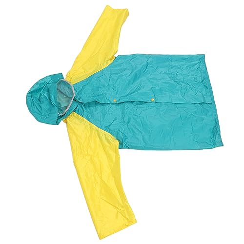 Capa de chuva infantil, tamanho L, jaqueta de chuva com botão frontal à prova de vento, para dia de