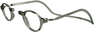 Clic Magnetic Reading Glasses, Computer Readers, Replaceable Lens, Adjustable Temples, Classic, (S-M, Smoke, 2.00 Magnification)
