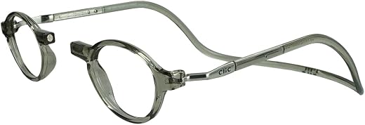 Clic Magnetic Classic Reading Glasses in Smoke +1.50