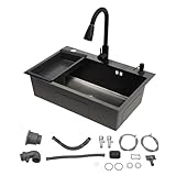 pia cozinha granito verde ubatuba POTENTE AYUDOR DE COCINA: Este juego completo de fregadero de cocina incluye un fregadero, una cesta de goteo, un dispensador de jabón, un grifo y los accesorios asociados, lo que le permite realizar tareas de limpieza sencillas sin tener que comprarlos por separado, lo que lo hace más económico y conveniente.