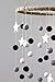 Felt Ball & Star Nursery Ceiling Mobile- LARGE SIZE- Black, Gray, White- Neutral Children's Room Ceiling Decor- Nursery Boy Girl Baby Shower Gift- Handmade - 100% Wool Felt Shapes