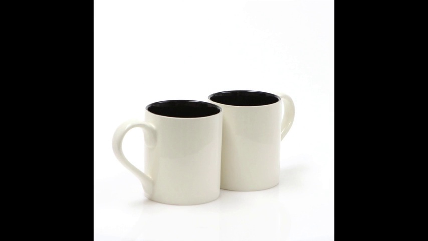 Juego de 2 mugs de cerámica Enesco Our Name is Mr. Right miniatura 5