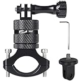 【Alta calidad】Soporte de cámara de acción para bicicleta con material de aleación de aluminio mecanizado CNC de alta calidad. Impermeable, antioxidante, resistente a la corrosión y duradero. La construcción robusta evita el deslizamiento y la ruptura y minimiza las vibraciones y la oscilación de la cámara.