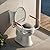 R&T Toilet Seat Riser 2'' Raised Seat with Removable Padded Handles Fit for Elongated Toilets
