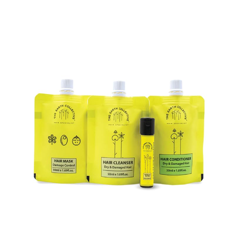 The Earth Collective Dry & Frizzy Hair Regime - Travel Pack - Set of 4-image-45