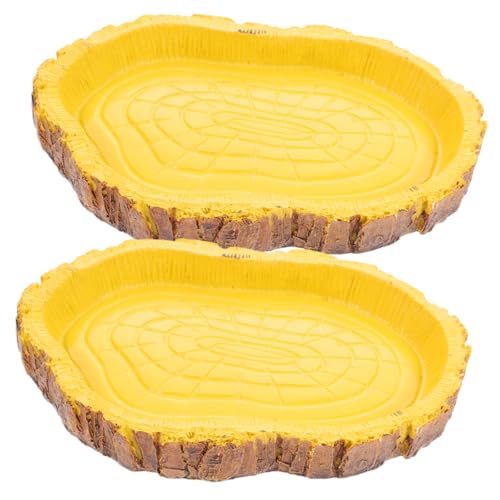 GANAZONO 2個爬 用 製食 模様の 食ボ の 水と餌 ートする 的な 簡 清掃可 で逃