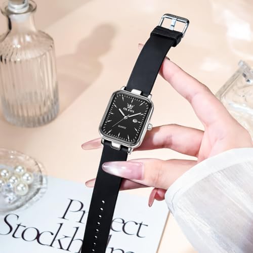 Image of OLEVS Watch for Women Silicone Band Waterproof Luminous Wristwatch Minimalist Fashion